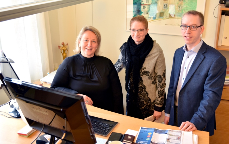 Foto på Fr.v: Anneli Gustafsson, Sofi Ridbäck och Jonas Nilsson.