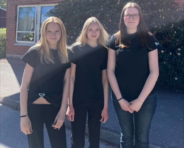 Grupp på tre personer