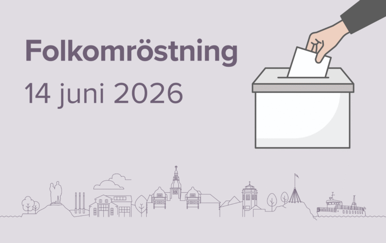 Text i bild: Folkomröstning 14 juni 2026.