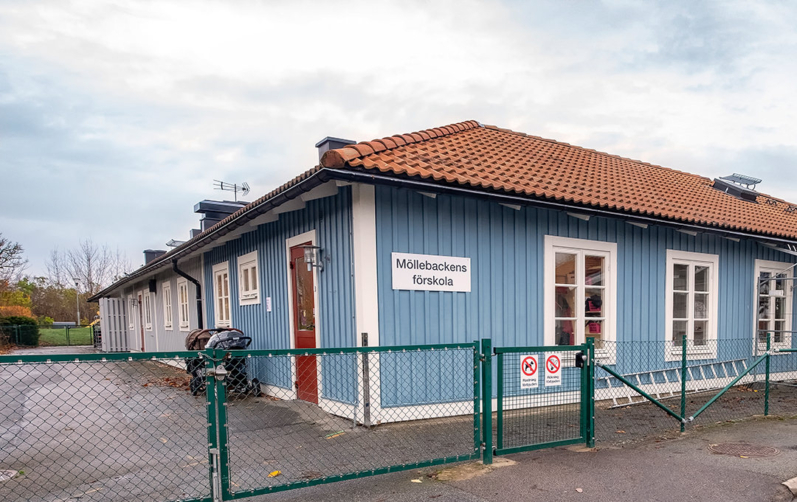 Bild på Möllebackens förskola i Karlshamn.