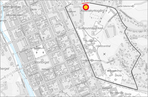 Karta över vägarbete.